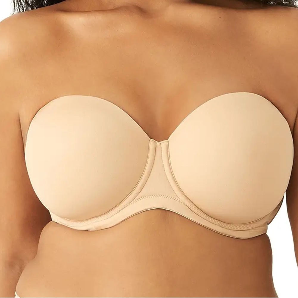 WACOAL women’s Tan Red Carpet Full-Busted Strapless Bra 854119 size 40DD NWOT